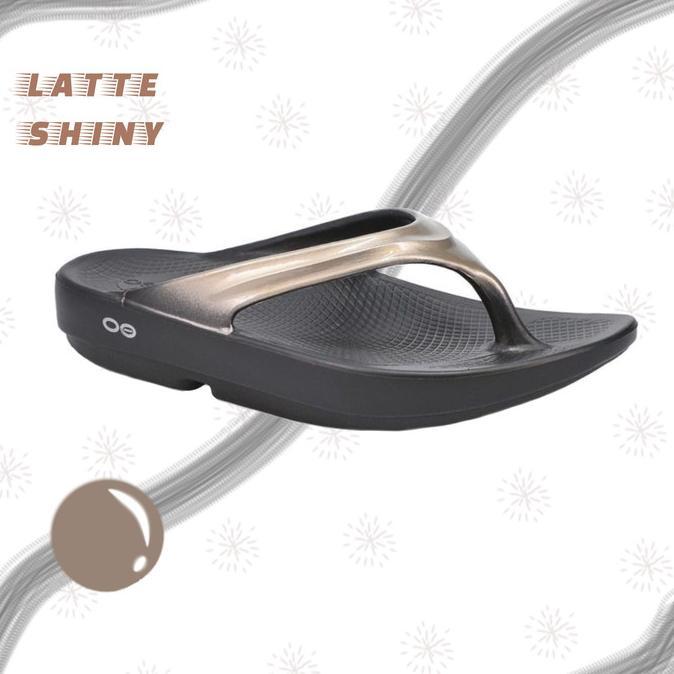 Gambar OOFOS Women Sandal Oolala Thong Black Latte - Latte, 38 dari Gaya Langkah undefined Tokopedia