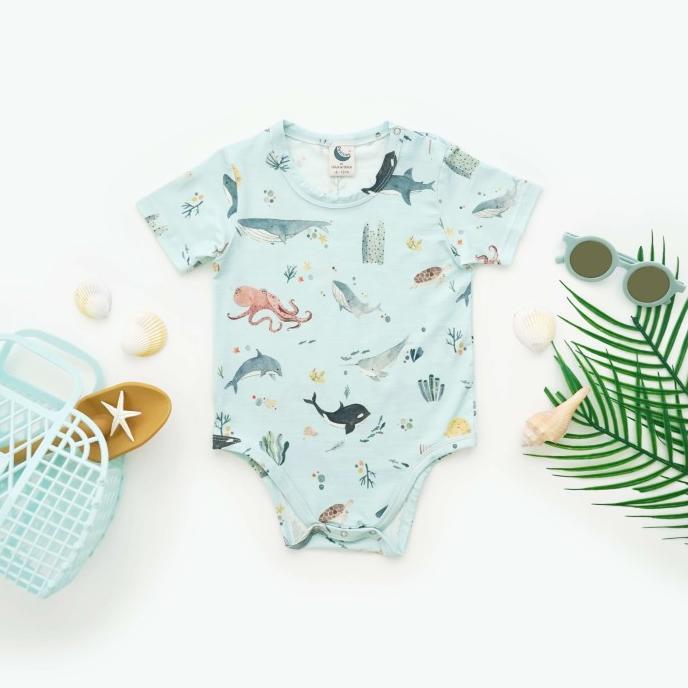 Gambar Special Price Jumper Bayi Tencel Modal Baju Bayi Douillet By Doux Dolce Bestseller - Sea Animal, 0-6 Months dari Lestari Collection 9 undefined Tokopedia