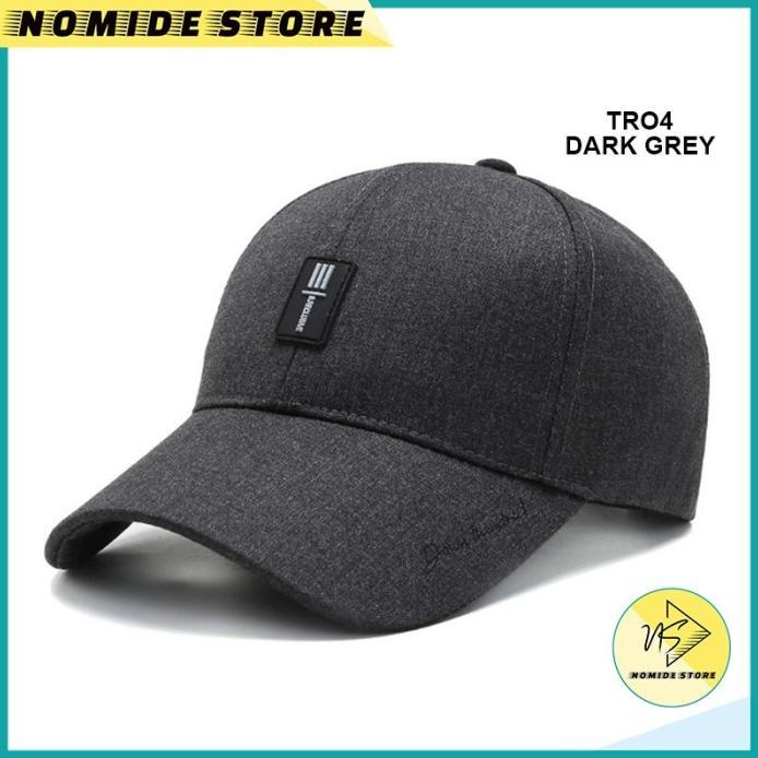 Gambar (Pra) Topi Baseball Cap Pria Original Narason Casual Sports Distro Polos Tro - TRO4-DARKGREY dari Primadonanekaa undefined Tokopedia