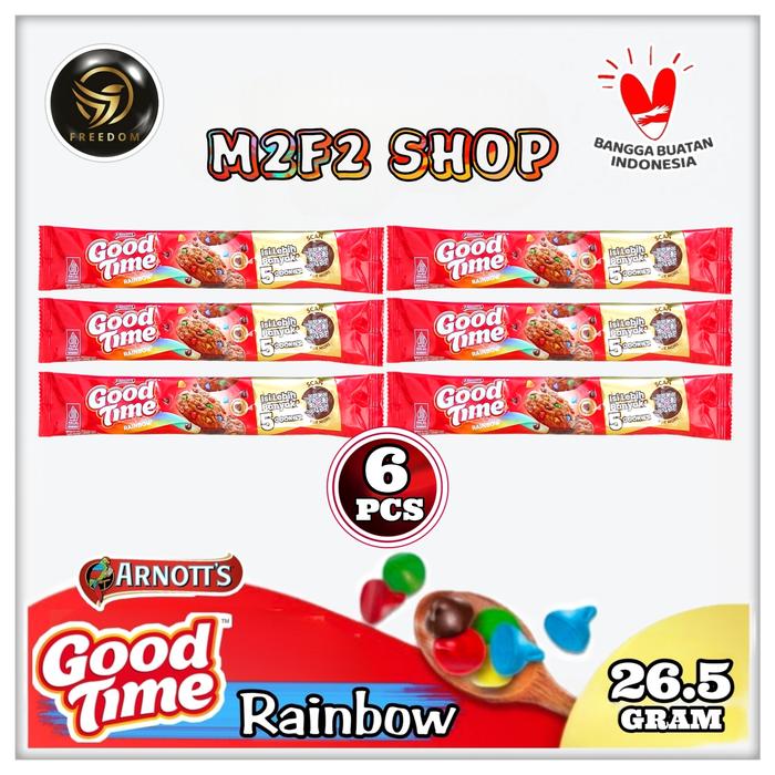 Gambar Good Time Rainbow Cookies | Kukis Cokelat Warna Warni 26,5 gr (6 Pcs) dari M2F2 Shop - Paseban undefined Tokopedia