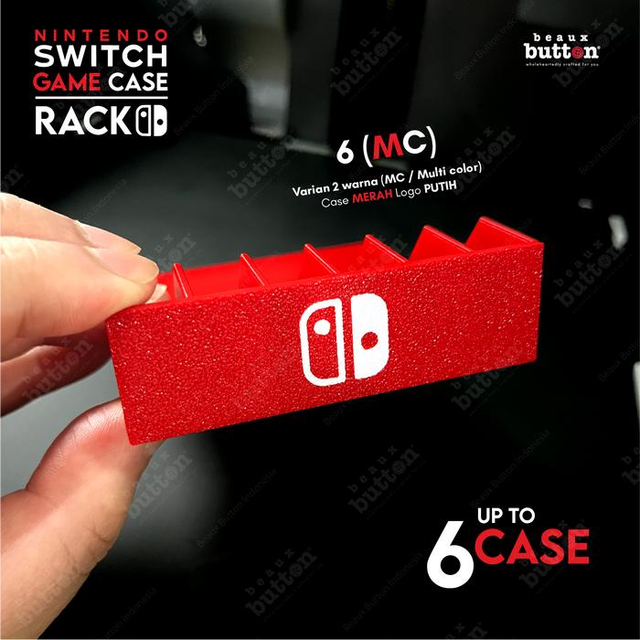 Gambar NINTENDO SWITCH Storage Rack Rak Tempat Kaset Game Card Box Tray Stand - 6 MC dari BeauxButton undefined Tokopedia