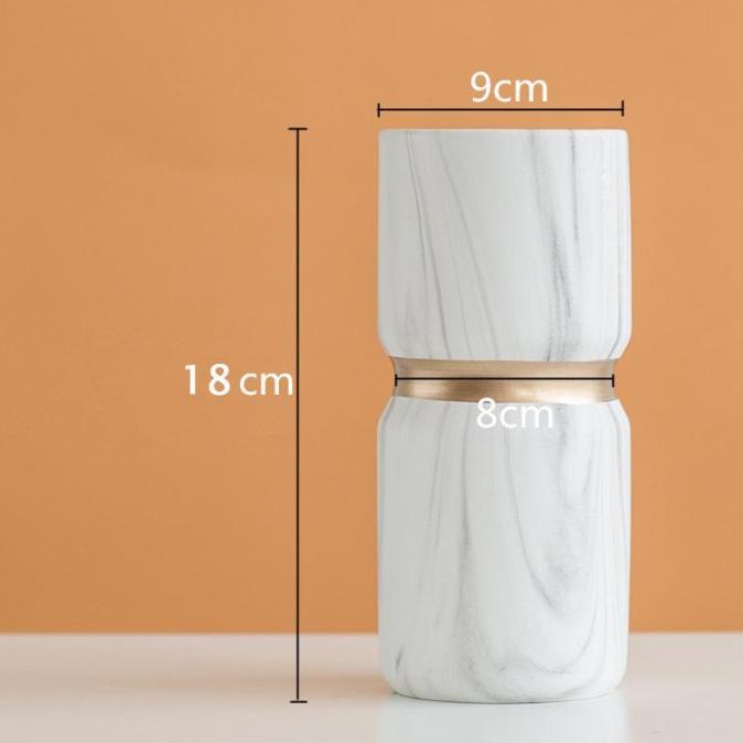 Gambar Vas Bunga Keramik Putih Dekorasi Rumah Hiasan Meja Home Decor Vaza - Model B dari tokokawakawaaa undefined Tokopedia