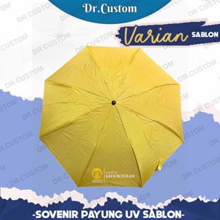 Gambar Custom Sovenir Payung Lipat-Sovenir Payung Anti UV-Sablon Payung-Seminarkit - 1 SISI, Merah dari Drcustomsovenir undefined Tokopedia