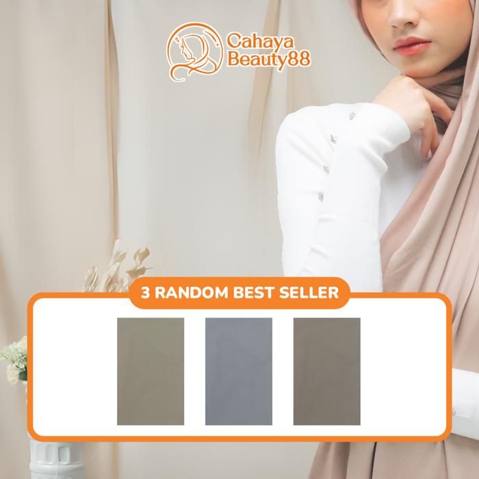 Gambar (50rb Isi 3) Pashmina Kaos Jersey - Best Seller dari Cahayabeauty88 undefined Tokopedia