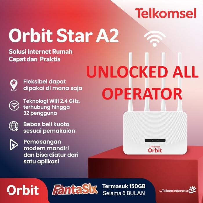 Gambar Modem Router Telkomsel Orbit Star A2 150GB Advan CPE V1 Pro Wifi 4G High Speed - Orbit A2 Unlock dari Uniq Computer undefined Tokopedia