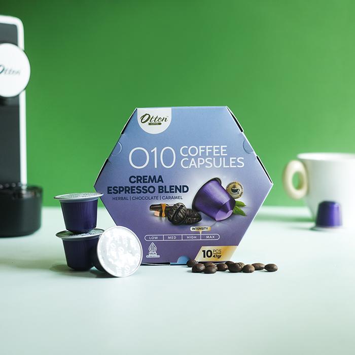 Gambar Otten - O10 Coffee Capsules / Kopi Kapsul Kompatibel dengan Mesin Opresso / Veloce / Froth Master / Retto Forest Green / Morning Machine / Nespresso Coffee Capsule Machine Compatible - Crema Espresso dari Otten Coffee undefined Tokopedia