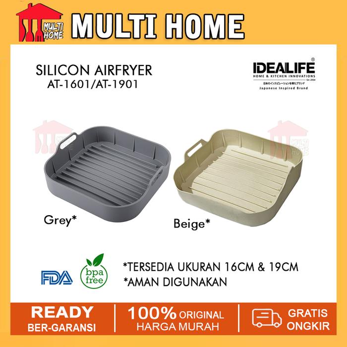 Gambar Air Fryer Silicone - Basket Keranjang Baskom Air Fryer Silikon 16cm - AT-1601(BEIGE) dari Multi Home undefined Tokopedia