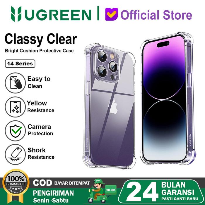 Gambar DZL - UGREEN Case Magsafe Wireless Charging iPhone 14 15 16 Pro Max Plus Magnetic Original 100% Garansi Resmi Official Store Mall ori murah termurah terbaik softcase casing hp handphone aesthetic anti kuning jamur noda jatuh banting protect camera - iP14pro 90932 dari DZL Official Store undefined Tokopedia