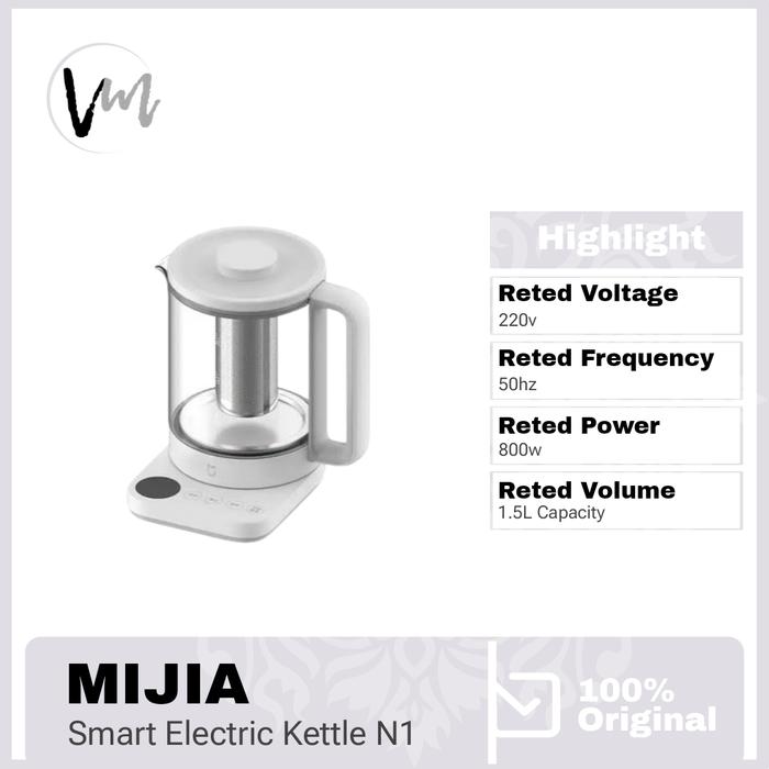 Gambar Xiaomi Smart Electric Kettle Glass S2 / N1  health - Mijia Teko Listrik Pemanas Air Multifungsi 1.5L Menu Masak & Pengaturan Suhu - Kettle N1 dari Venus Mobile undefined Tokopedia
