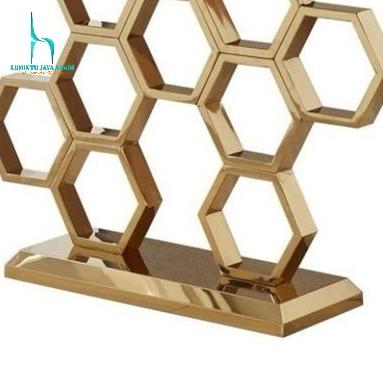 Gambar meja console Stainless Top marmer mewah modern terbaru - meja konsol modern Luxury - BEVEL dari LUMINTU JAYA ABADI FURNITURE undefined Tokopedia