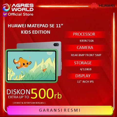 Gambar HUAWEI MATEPAD SE 11" KIDS EDITION 4/128 GB GREY - PKT BASIC A dari AGRES WORLD undefined Tokopedia