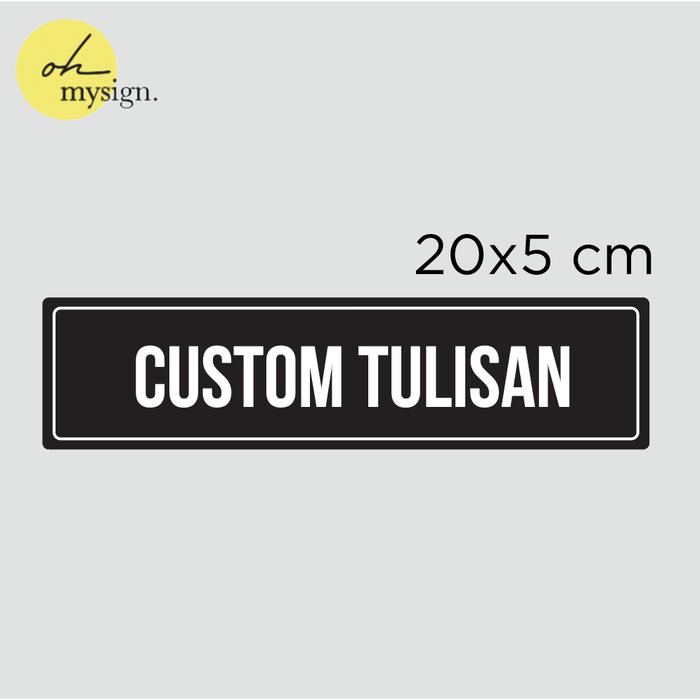 Jual Custom Tulisan Signage Akrilik 20x5 cm UV Print Sign Board Acrylic ...