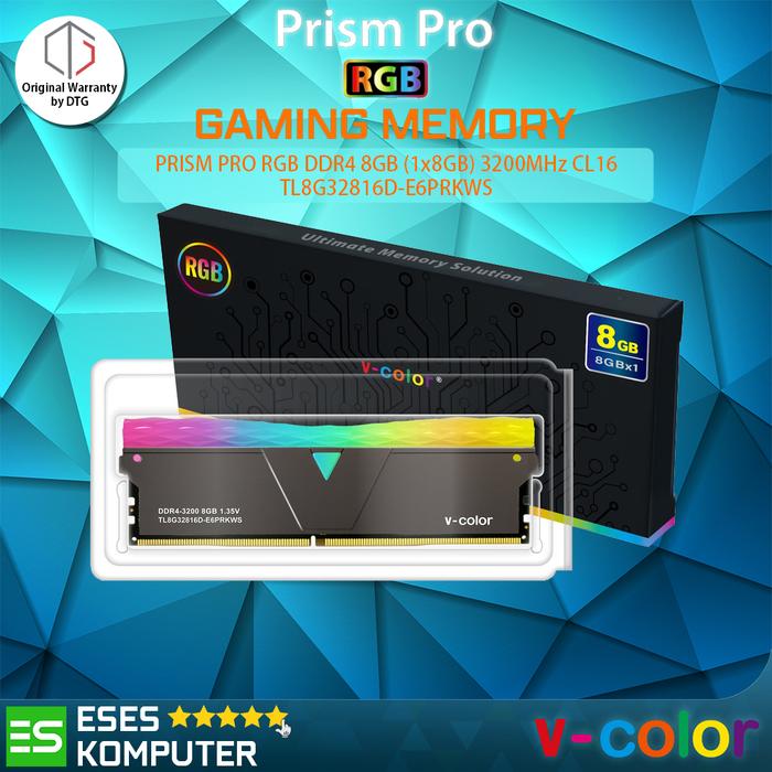 Jual RAM v-color DDR4 PRISM PRO RGB 8GB (1x8GB) 3200MHz CL16