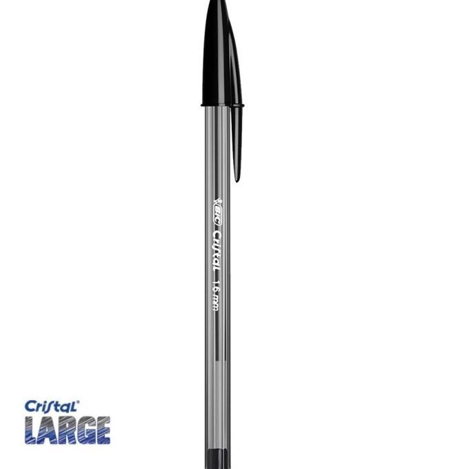 Gambar GRAB ONLY! Bic Cristal Large 1.6 mm Ballpoint Pen - Black dari Griya Toko Mandiri undefined Tokopedia