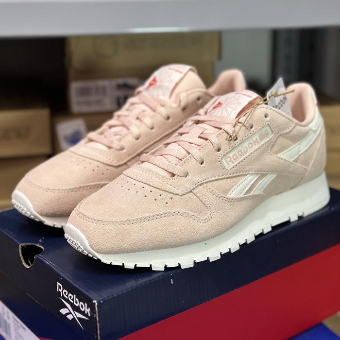 REEBOK Classic Leather (Suede) Pink 100033451 BNIB 100% Original  Store Sepatu Running Olahraga Wanita 37 di Tokopedia