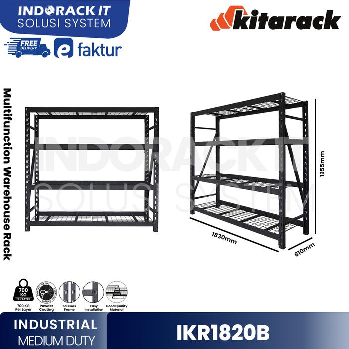 Kitarack Stacking Rack Jual KITARACK Rak Gudang Industrial 700KG / Layer Rack Industri 2 Meter ...