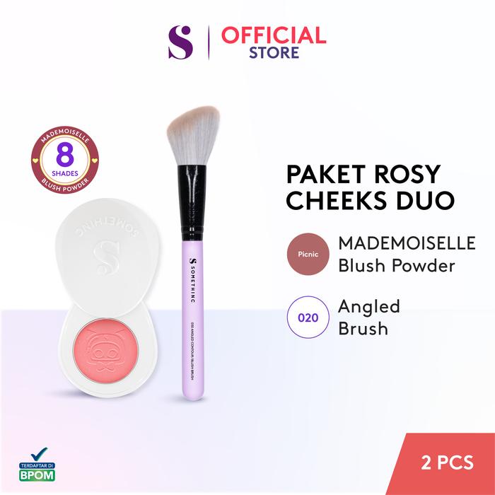 Gambar SOMETHINC [2 PCS] Rosy Cheeks Duo - (Mademoise Blush & Powder Brush) - Twinkle dari Somethinc undefined Tokopedia