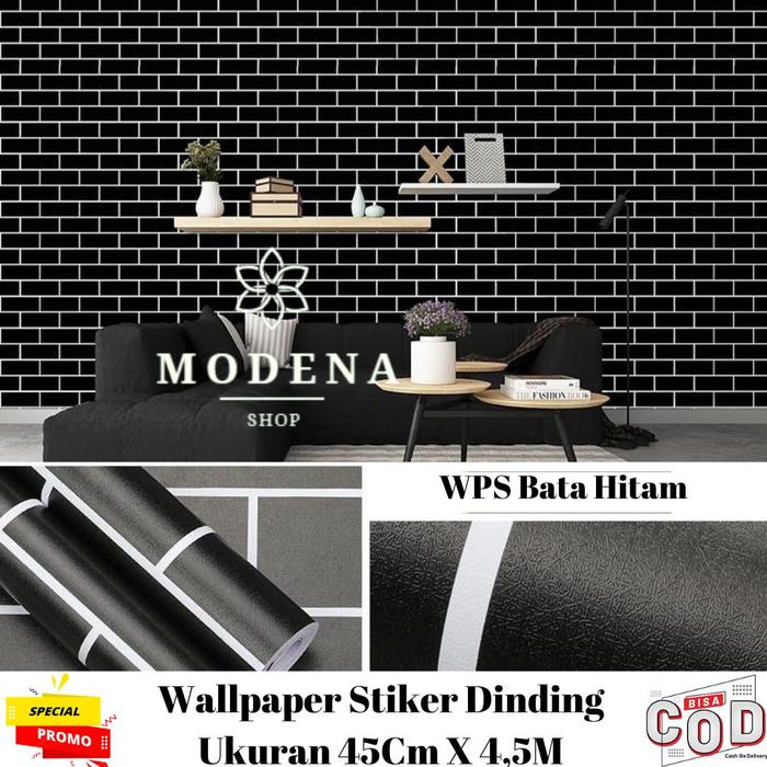 Gambar WALLPAPER PROMO MURAH | WALLPAPER DINDING KAMAR | WALLPAPER KAMAR AESTHETIC | WALLPAPER BATA HITAM | WALLPAPER DINDING KAMAR TIDUR 3D COWOK KEREN - BATA HITAM dari RezekiNomplok5 undefined Tokopedia