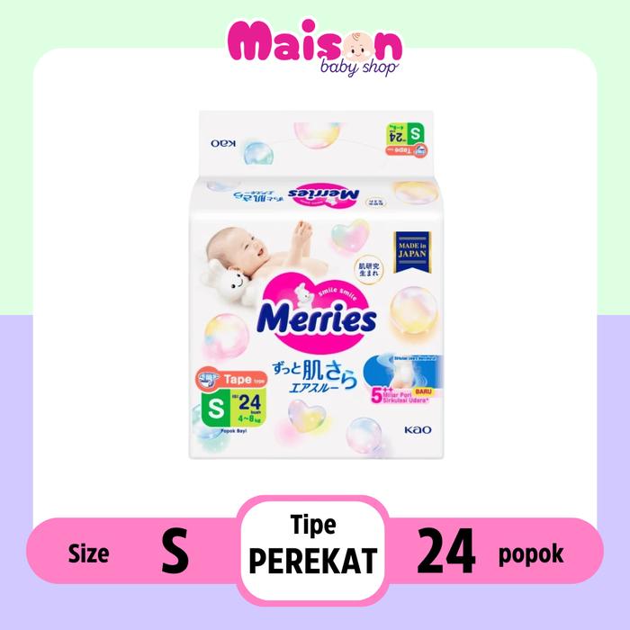Gambar Merries Newborn Tape NB24 S 24 S24 Diapers Popok Bayi - Merries S dari Maisonbaby undefined Tokopedia