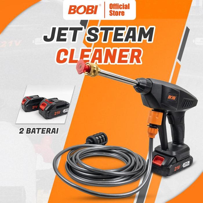 Gambar Air Jet Cleaner Cordless-Steam Mesin Cuci Mobil / Multifungsi - 2 Baterai dari BOBI SHOP undefined Tokopedia