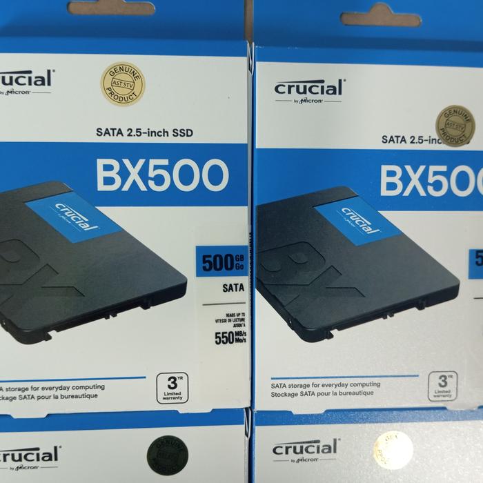 Jual SSD Crucial BX500 500GB SSD SATA inch Jakarta Pusat