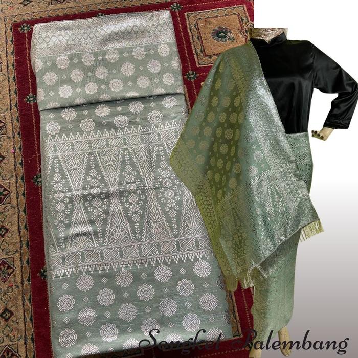 Gambar Songket PaSH - Songket Cantik Manis Palembang Berbagai Macam Warna - Hijau dari Songket PaSH Official Store undefined Tokopedia