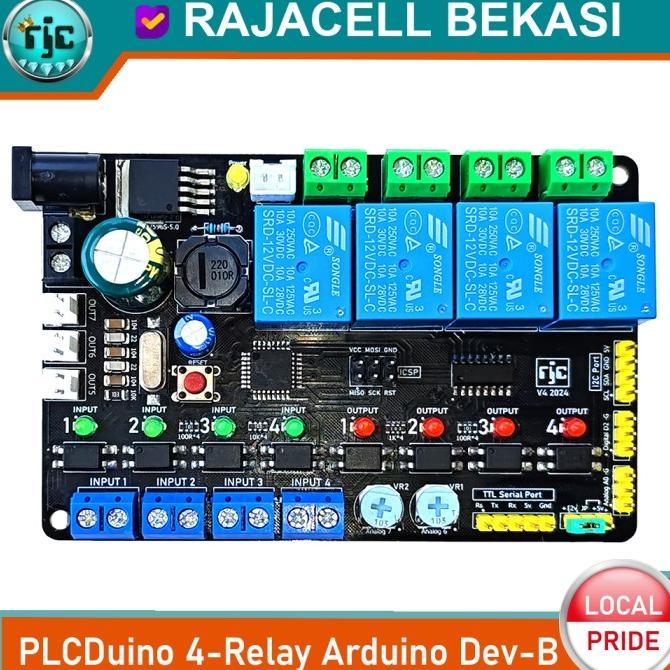 Jual Plcduino Uno 4I4O Sistem Atmega328 Arduinoo Relay Control Plc ...