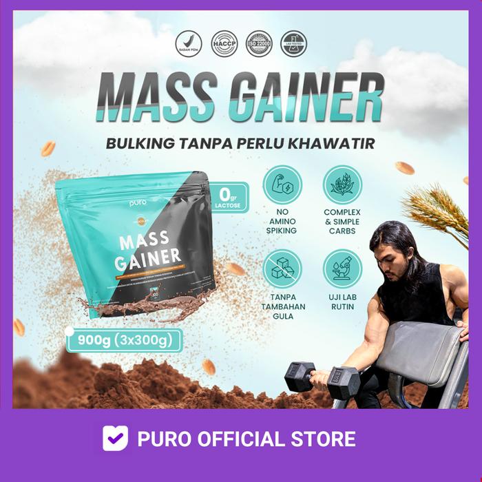 Gambar PURO Mass Gainer Weight Gain Gainer Penambah Berat Badan 900gr dari Puro Indonesia undefined Tokopedia