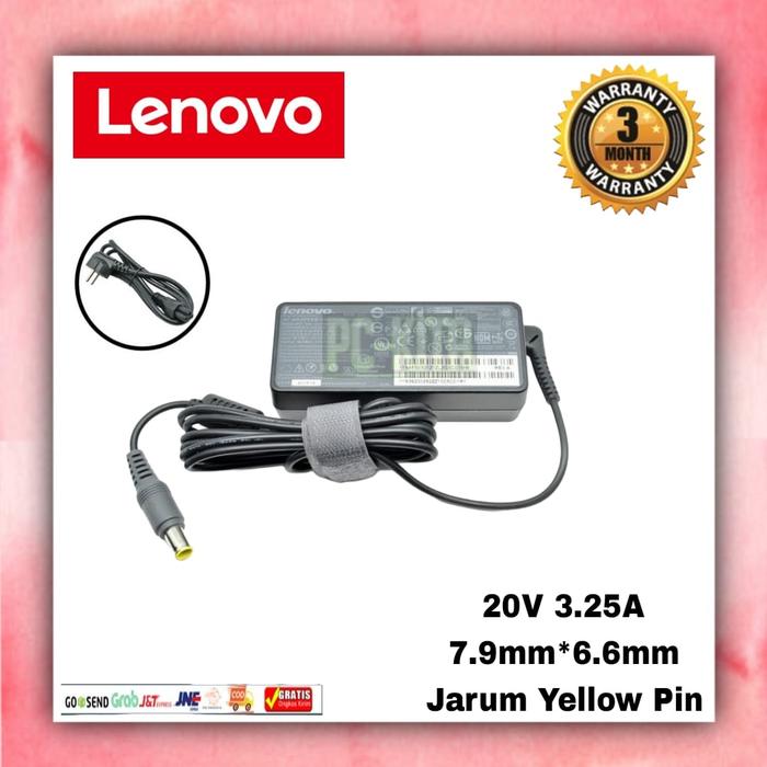 Gambar Adaptor Charger Laptop Lenovo X61, X61s, X61 Tablet, X61LS All X100e, X120e All 20V 3.25A (7.9mm*6.6mm) dari hm2-pckita undefined Tokopedia