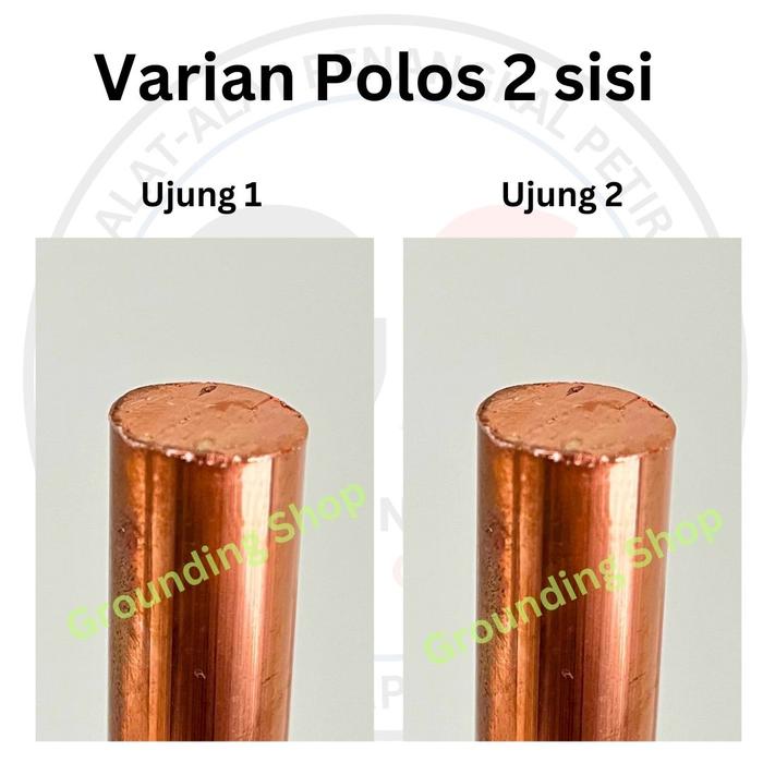 Gambar Grounding Rod 5/8 x 4 Meter / Stik Copper Rod Asli Tembaga - Polos 2 Sisi dari Grounding Shop undefined Tokopedia