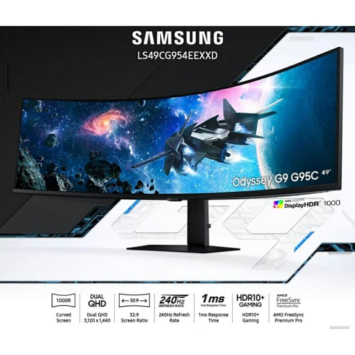 Gambar SAMSUNG ODYSSEY G9 G95C 49 inch | Monitor Gaming Curved dari RedTeknologi-Redcom undefined Tokopedia