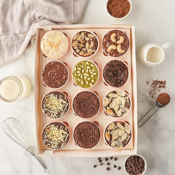 Gambar BROWNIES CUP 1 LUSIN | Mbun Brownies Panggang | Melted | Fudgy - Mix Topping, MELTED dari Mbun Brownies undefined Tokopedia