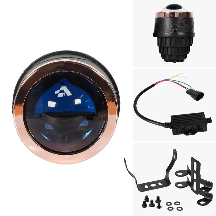 Gambar Foglamp BiLED Bi LED 3" Universal 3 Warna Autovision 100W Blue Lens - BLUE LENS DEVIL dari JP Vision undefined Tokopedia
