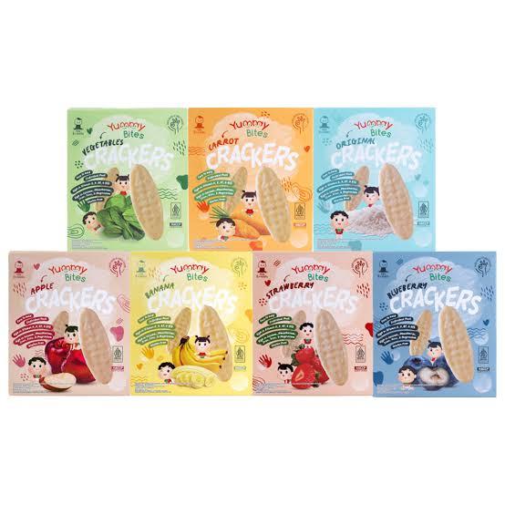 Gambar Yummy Bites Rice Crackers 25gr - banana dari Toko MPASI_NEW undefined Tokopedia