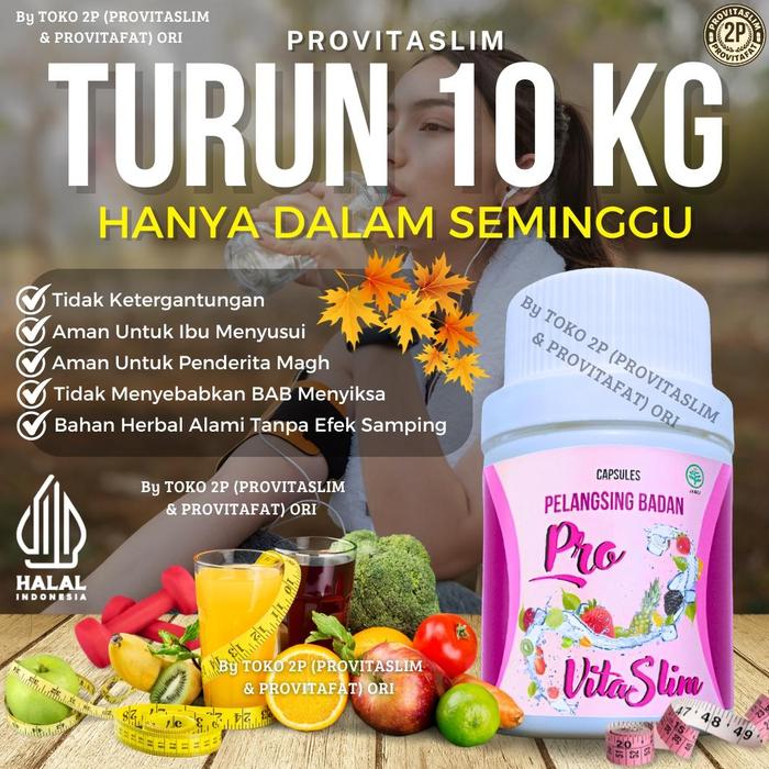 Gambar Obat pelangsing badan dan perut buncit resep dokter tercepat ampuh PROVITASLIM kapsul diet cepat kurus bpom ramuan rempah pelangsing badan herbal alami vitamin turunkan berat badan paling ampuh wanita pria by TOKO 2P dari veraerit455 undefined Tokopedia
