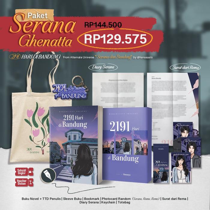 Gambar Buku Novel - 2191 Hari Di Bandung - Hanasya - Romancious - Bumifiksi - Serana ghenatta dari bumifiksijakarta undefined Tokopedia