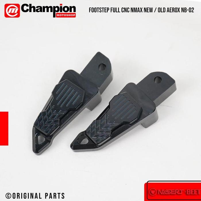 Gambar P R O M O Footstep Pijakan Kaki Foot Step Belakang Full Cnc Nmax Xmax Aerox Lexi Nb 02 Nassert Beet - BLACK dari Kelvin Speed undefined Tokopedia