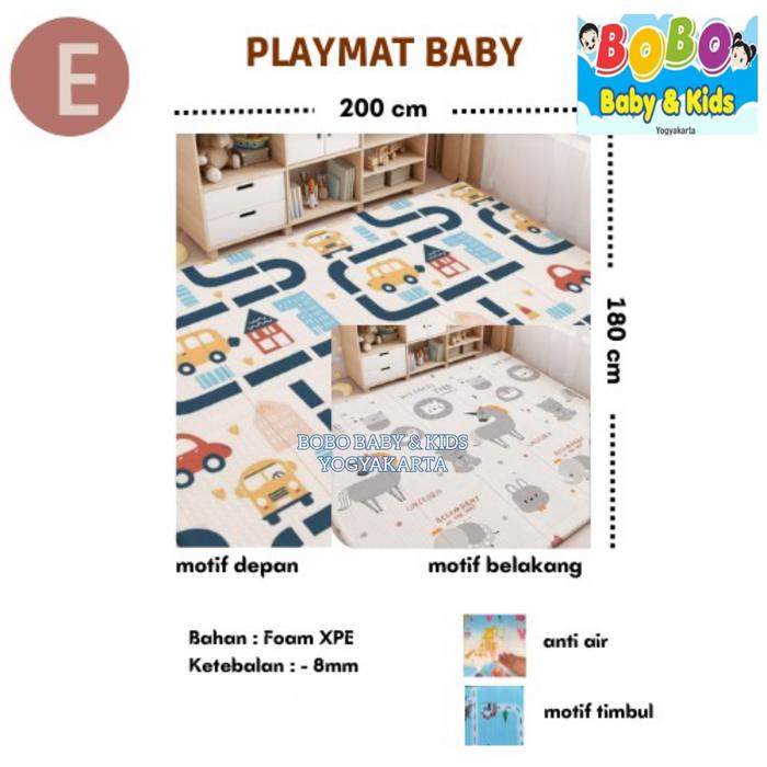 Gambar SNI Playmat Bayi Bahan XPE Tikar Lipat Anak Playmate Matras Karpet XPE - 115 x 180cm 8mm, B dari Bobo Baby & Kids Jogja undefined Tokopedia