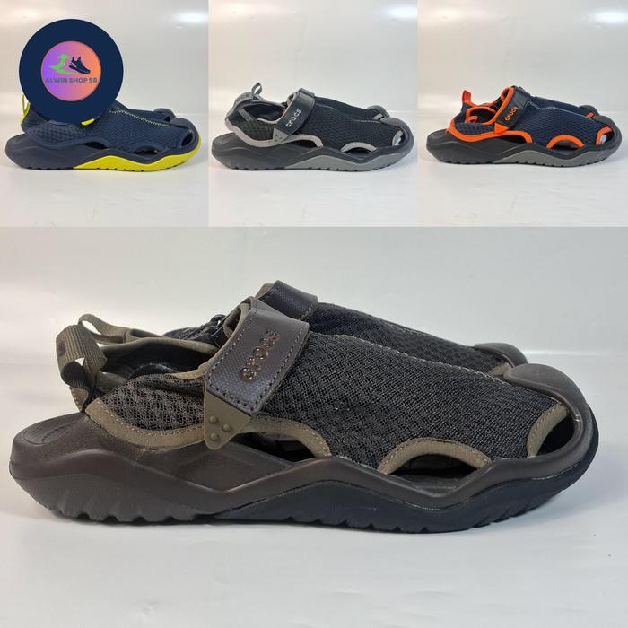 Jual crocs swiftwater pria/Sandal Crocs Mesh Swiftwater Pria