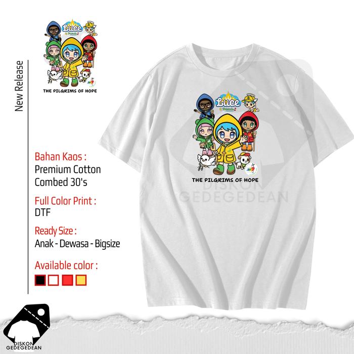 Gambar Diskongedegedean Kaos Luce Vatican Mascot Varian Gambar 2 - Model 1, Anak 2/4/6/10 dari Diskongedegedean undefined Tokopedia