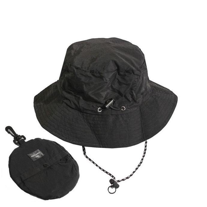 Gambar ~habiby OHSOME DYLEE & LYLEE Waterproof Bucket Hat Topi Bucket Anti Air Pria Wanita - Black dari habiebiey pro undefined Tokopedia
