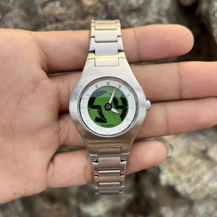 Vintage Fossil Blue Flame Fossil Big Face Watch Jual Vintage