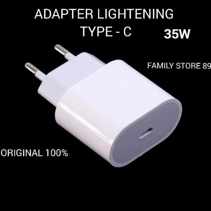 Gambar TERBARU CHARGER ADAPTER ORIGINAL 100% SUPPORT FAST CHARGING LIGTHENING 20W & 35W USB CABLE DATA IPHONE X XS 11 12 13 14 15 16 PRO MAX CABLE TYPE-C TO C USB ANDROID APPLE KEPALA CAS LIGHTENING BATOK CAS HP IPHONE ORI IBOX SATU 1 SET - ADAPTER 35W ORI dari Anita Aksesories undefined Tokopedia