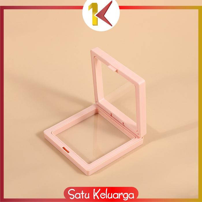 Gambar SK-K171 Kotak Display Kotak Penyimpanan Perhiasan Dengan Plastik - PINK MUDA, 9X9 dari Satukeluarga undefined Tokopedia
