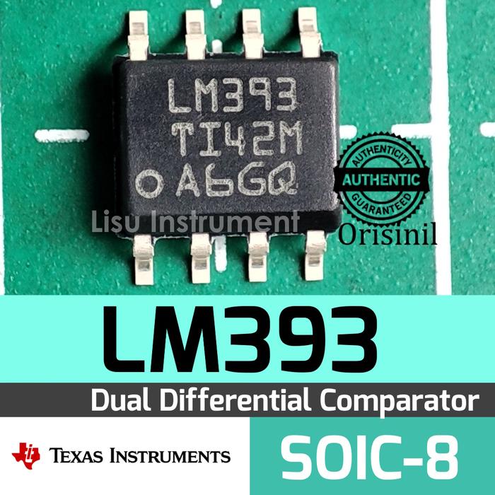 Gambar LM393 Dual Differential Comparator LM393D LM393DR SOIC8 - Texas Instrumen dari Lisu Instruments undefined Tokopedia