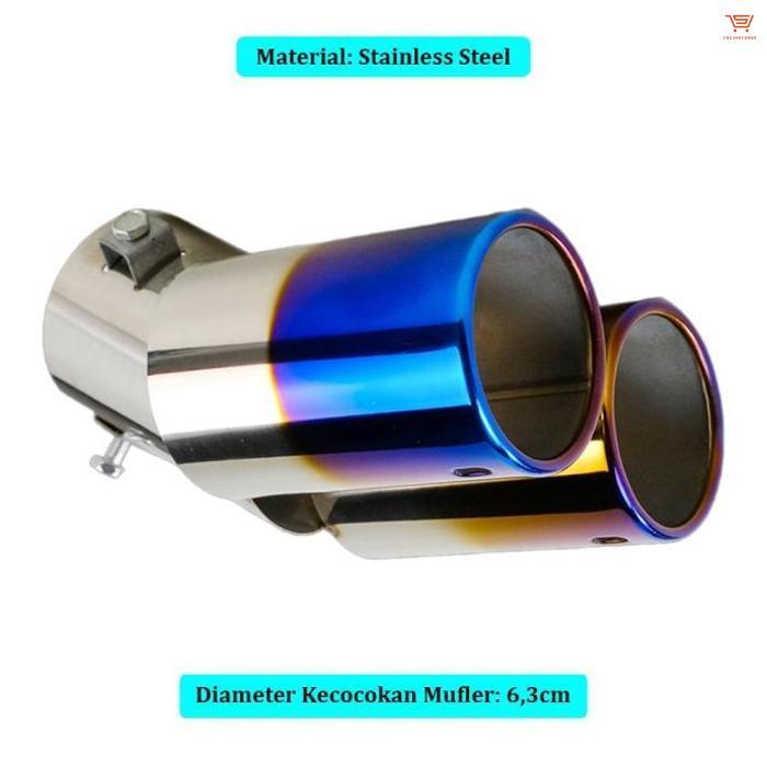 Gambar OTOHEROES Muffler Ujung Pipa Knalpot Mobil Avanza Sigra Calya Racing PQG-001 - Bengkok 2Lubang dari cqcihstoree undefined Tokopedia