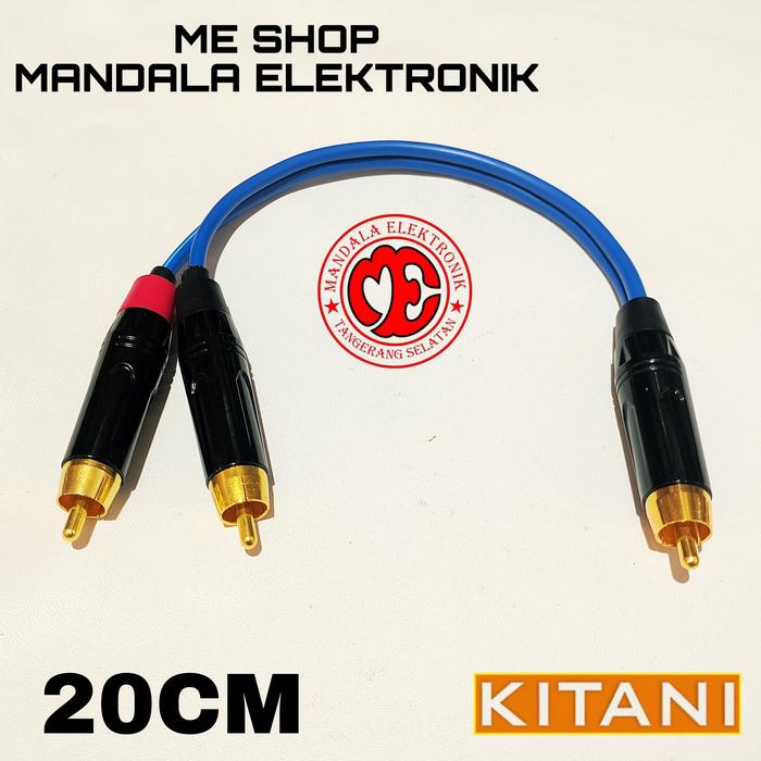 Gambar kabel audio cabang jumper 1 Rca male to 2 rca Female 20cm - 1 male to 2male, 1.5meter dari Mandala Elektronik 12.17 undefined 4 Tokopedia