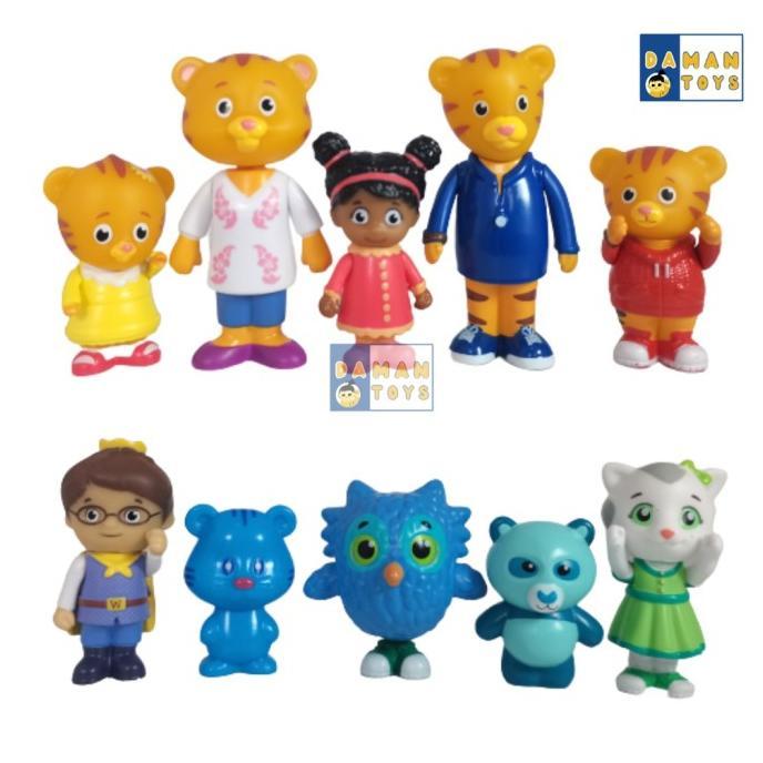 Gambar Daniel Tiger Neighborhood Family Miniatur Figure Figur Mainan - 10 Tiger Neighd dari Dinssstore_NEW undefined Tokopedia