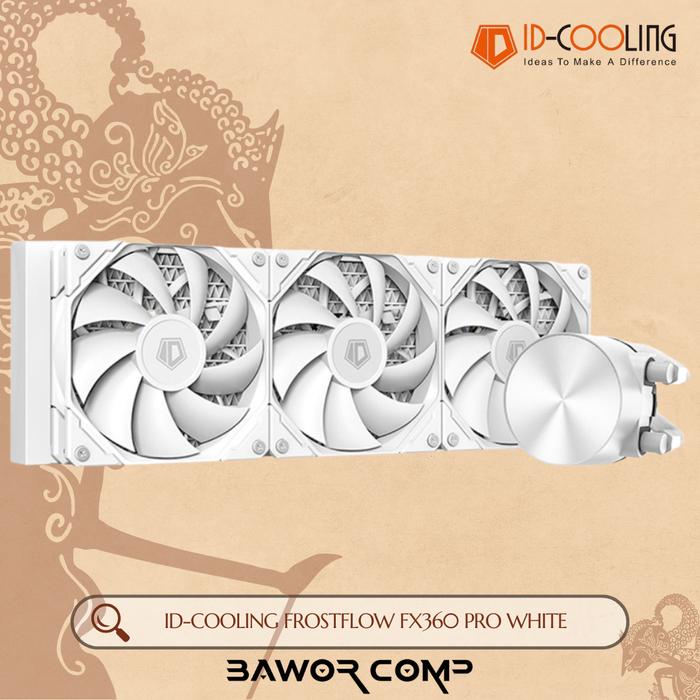 Jual ID Cooling Frostflow FX 360 Pro White 360mm FX360 AIO CPU