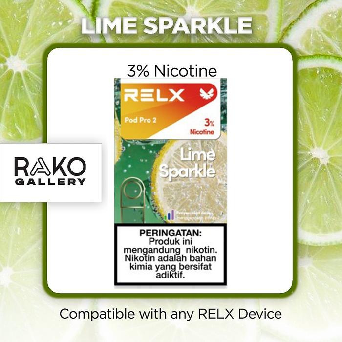 Gambar RELX POD INFINITY ESSENTIAL SEMUA RASA - Lime Sparkle dari Relx gallery undefined Tokopedia
